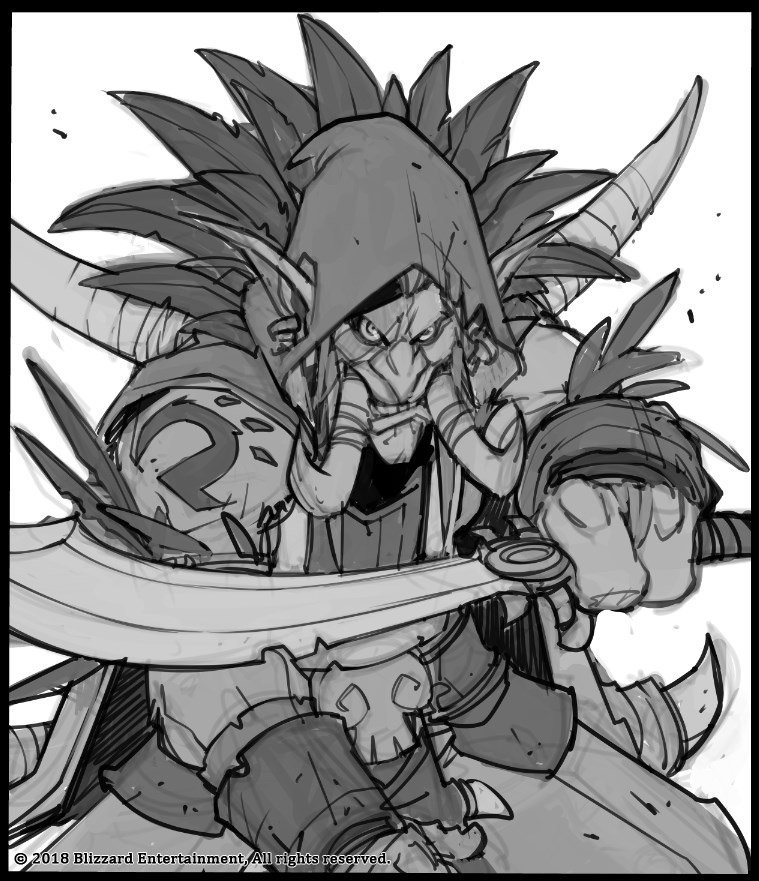 759x881 Ludolullabi V Twitter Some Roughs For The Rastakhan's Rumble - Hearthstone Drawing