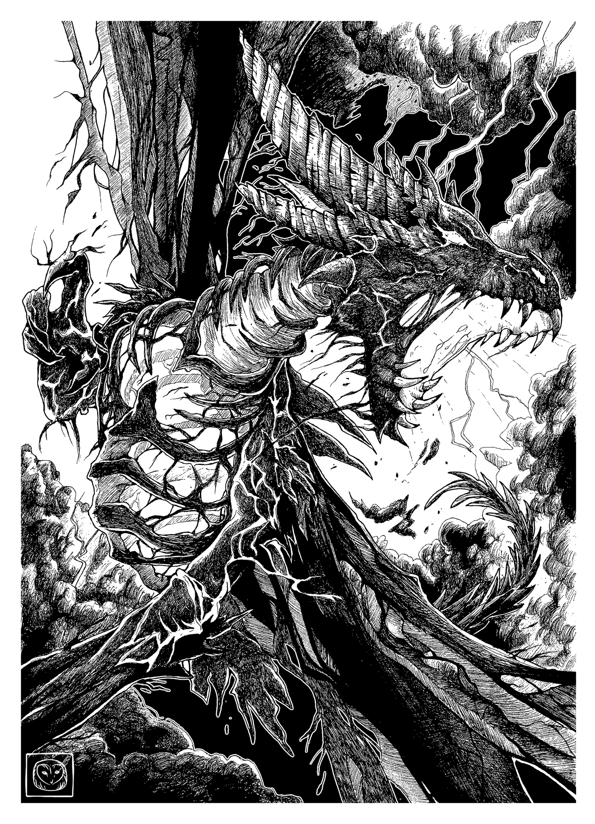 1200x1661 Chillmaw - Hearthstone Drawing