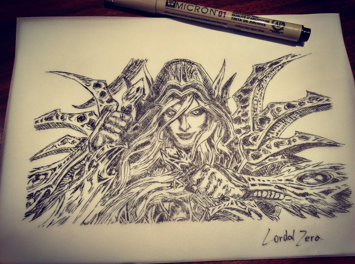 1200x891 dick abanto lou on twitter valeera sanguinar vs cross hatching - Hearthstone Drawing