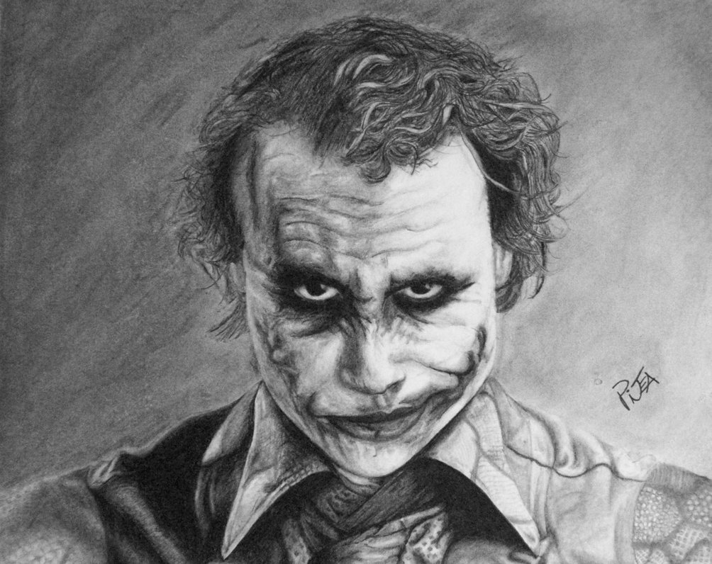 1004x796 heath ledger joker drawing picture drawing skill - Heath Ledger Joker Drawing