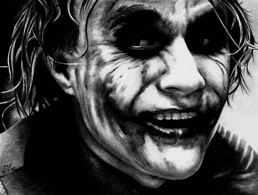 900x679 heath ledger joker drawing - Heath Ledger Joker Drawing