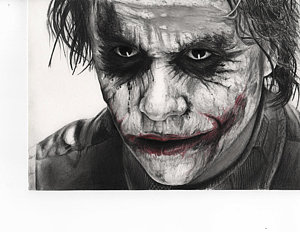 300x232 heath ledger joker drawings fine art america - Heath Ledger Joker Drawing