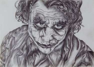 Heath Ledger Joker Drawing at PaintingValley.com | Explore collection ...