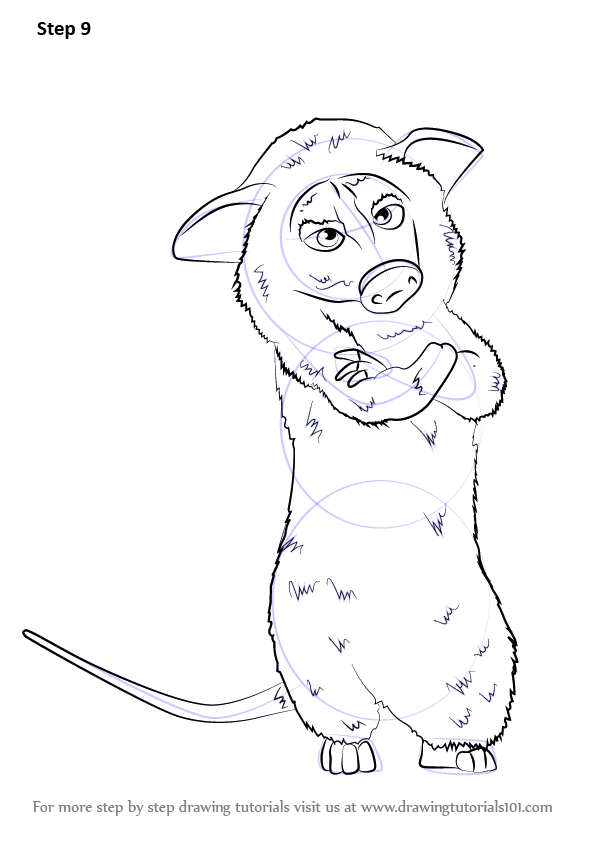 596x843 learn how to draw heather from over the hedge - Heather Drawing