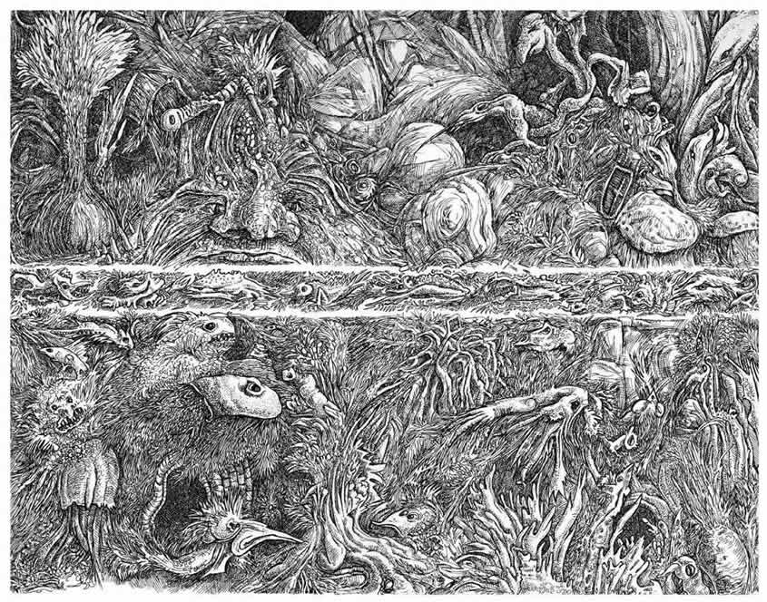 845x664 heaven and hell - Heaven And Hell Drawing