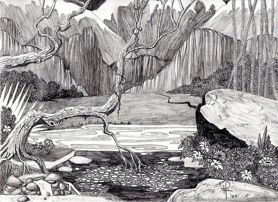 900x655 A Place In Heaven Drawing - Heaven Drawing