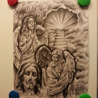 320x320 Heavens Gate Art Flash Tattoo Gates Of Heaven Tattoo Drawings - Heaven Gates Drawing