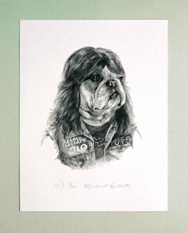 645x800 heavy metal bulldog nwobhm ufo black sabbath dog drawing pencil - Heavy Metal Drawings