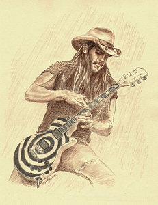 231x300 heavy metal guitarist drawings fine art america - Heavy Metal Drawings
