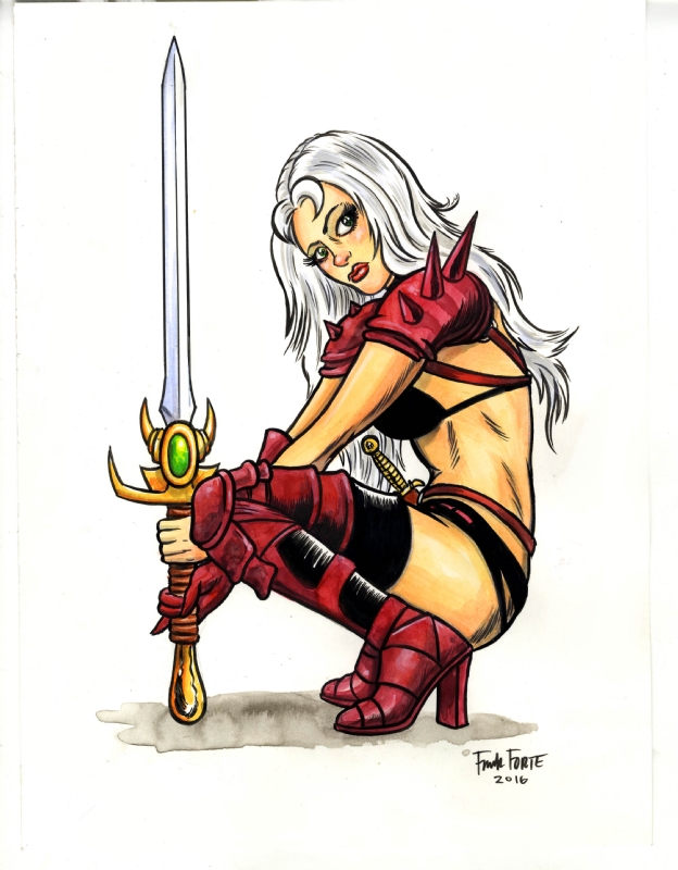 624x800 taarna color sketch from heavy metal, in frank forte's drawings - Heavy Metal Drawings