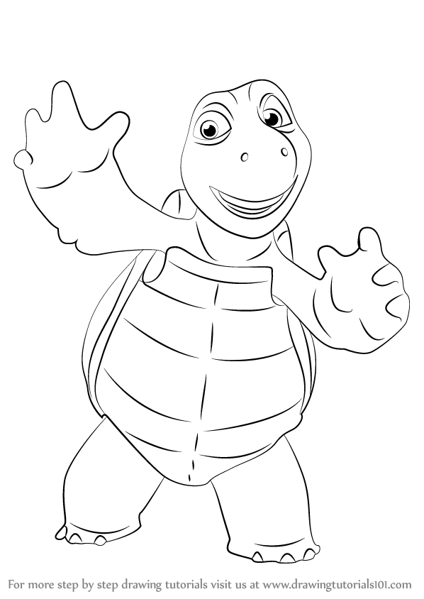 598x844 Learn How To Draw Verne From Over The Hedge - Hedge Drawing