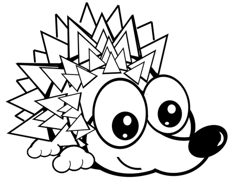 450x362 How To Draw Cartoon Hedgehogs With Easy Step - Hedgehog Cartoon Drawing