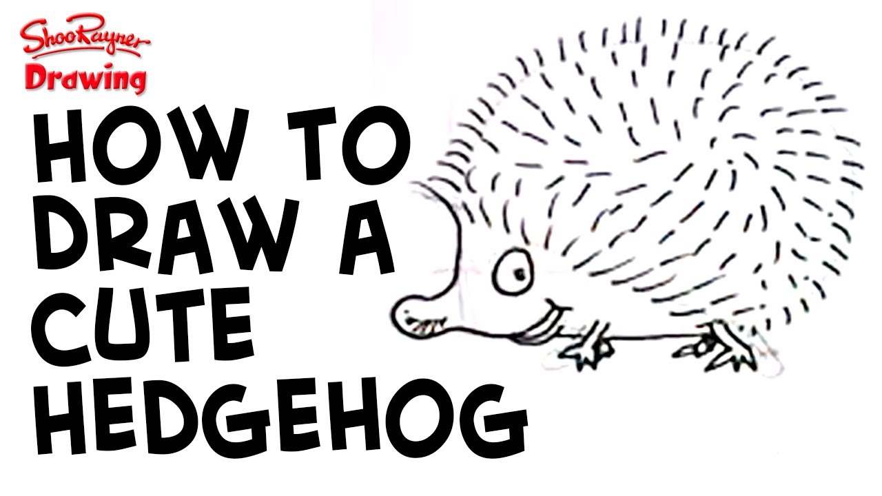 1280x720 How To Draw A Cartoon Hedgehog Really Easily - Hedgehog Cartoon Drawing