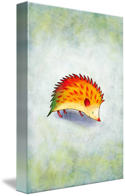 413x650 Orange Hedgehog - Hedgehog Drawing Tumblr