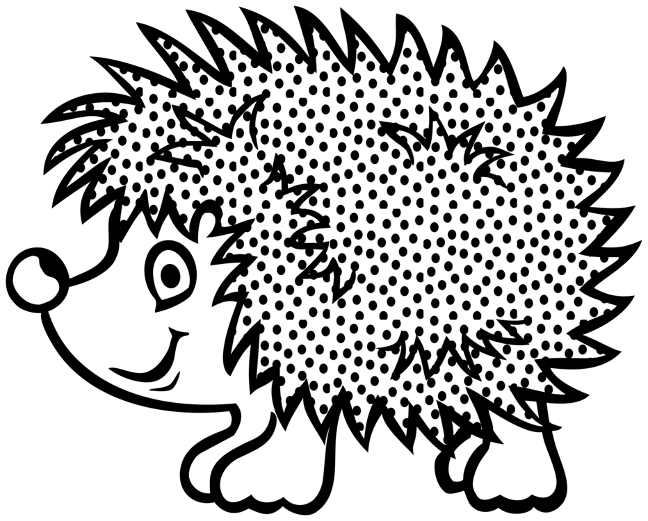 932x750 Hedgehog Drawing Line Art Download Porcupine Cc0 - Hedgehog Line Drawing
