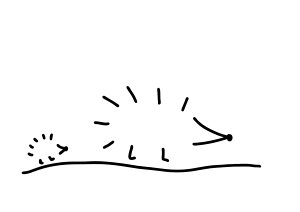 300x212 Hedgehog Drawings Fine Art America - Hedgehog Line Drawing