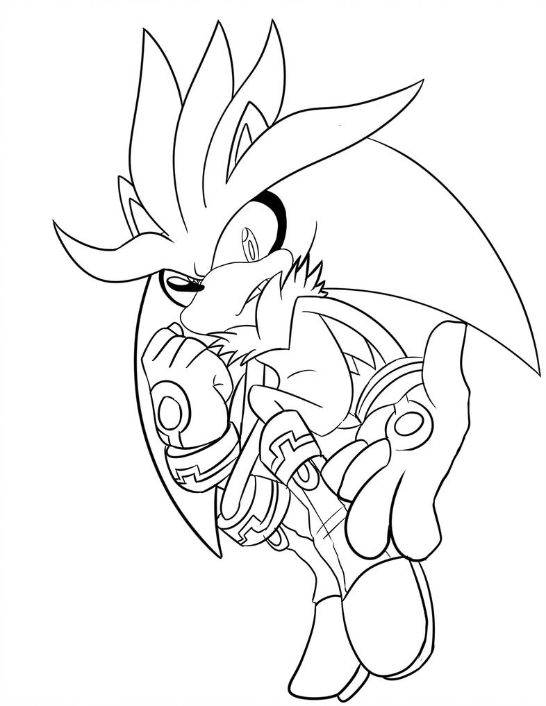 786x1017 Silver The Hedgehog - Hedgehog Line Drawing