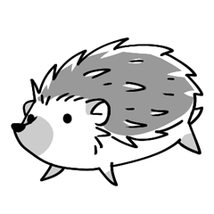 240x240 With The Hedgehog Line Stickers Line Store - Hedgehog Line Drawing