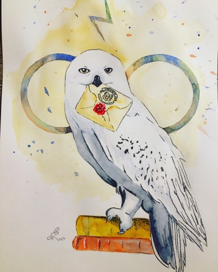 441x550 justocomoloveo - Hedwig Drawing