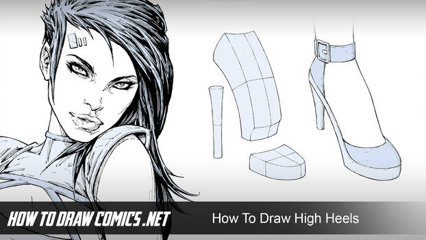 622x350 how to draw high heels - Heels Drawing