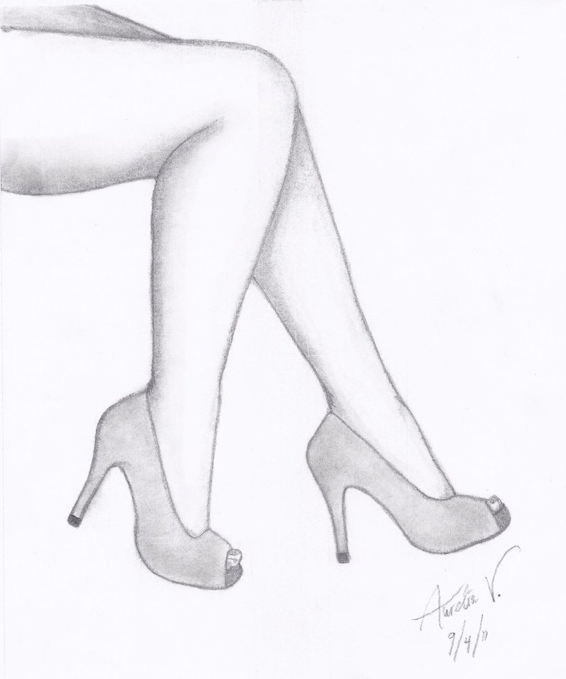 816x978 drawing legs heel for free download - Heels Drawing