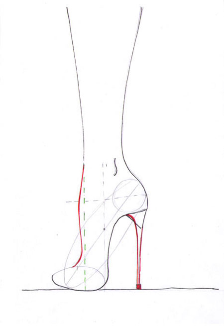 450x655 how to draw high heels i draw fashion - Heels Drawing