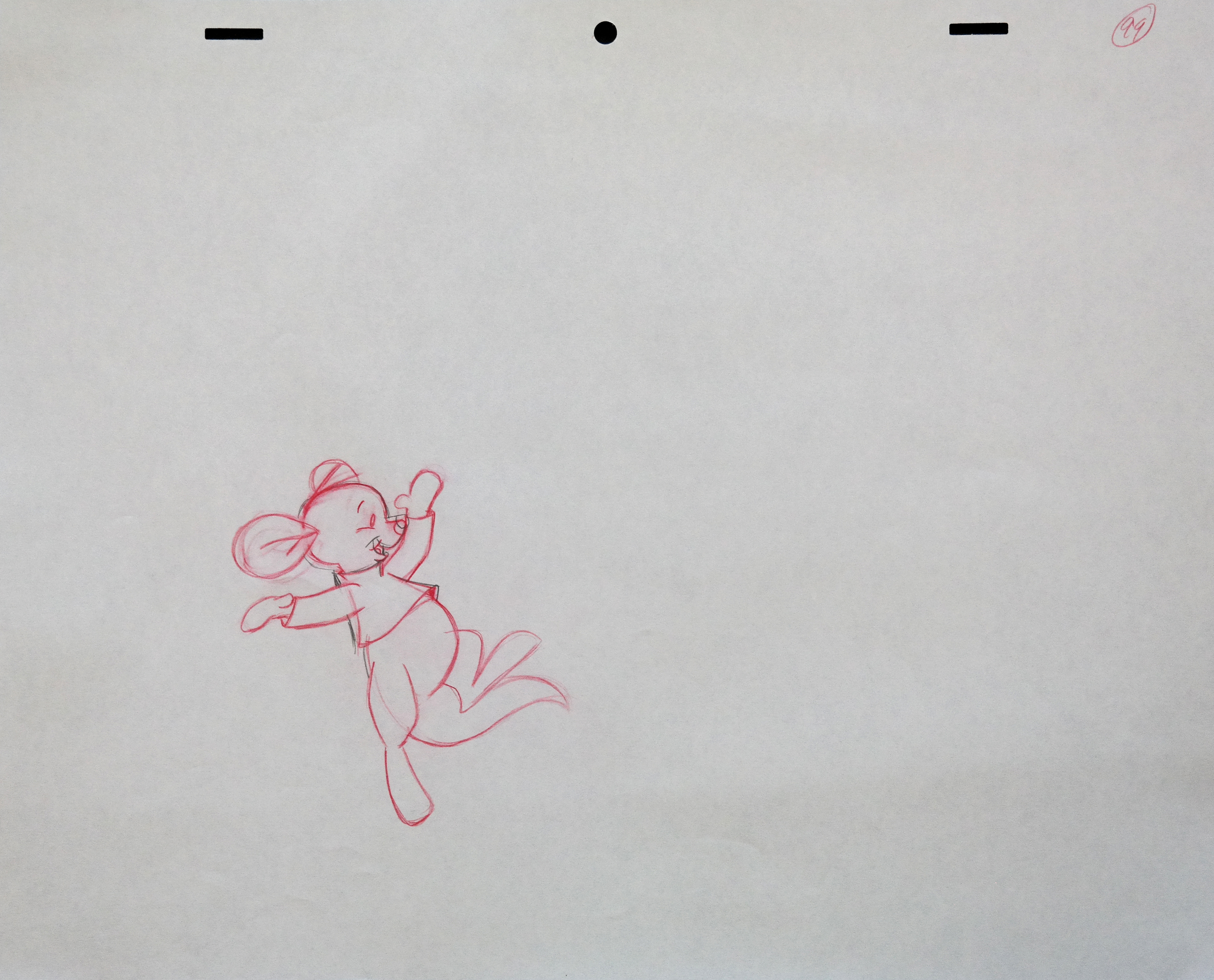 3816x3080 Pooh's Heffalump Movie Original Production Drawing - Heffalump Drawing