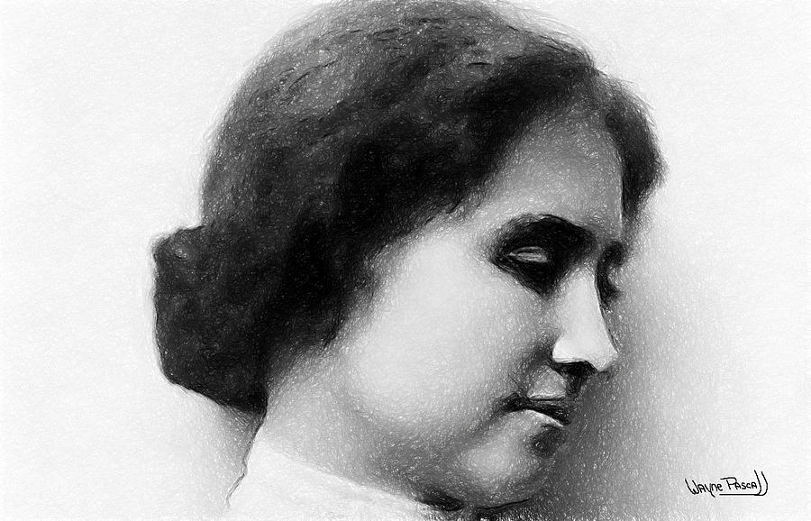 900x578 Helen Keller Drawing - Helen Drawing