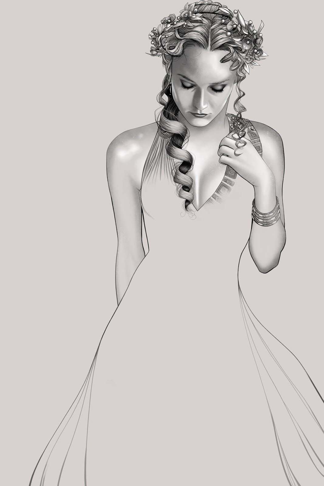 1067x1600 penickart scribbles helen of troy, part - Helen Drawing