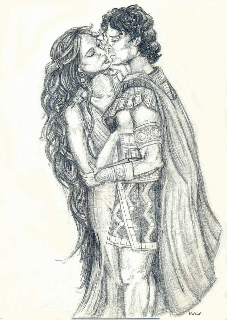 752x1061 troy helen and paris - Helen Drawing