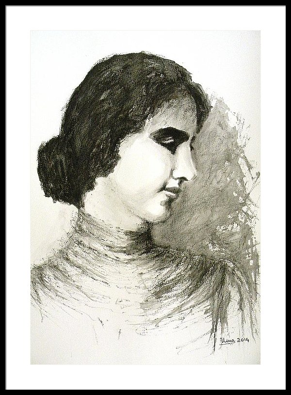 600x815 Helen Keller Framed Print - Helen Keller Drawing