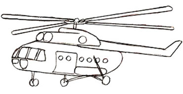 370x190 how to draw a helicopter - Helicopter Drawing