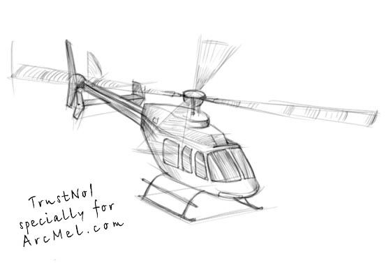 560x400 How To Draw A Helicopter Step Art Drawings, Airplane Drawing - Helicopter Drawing