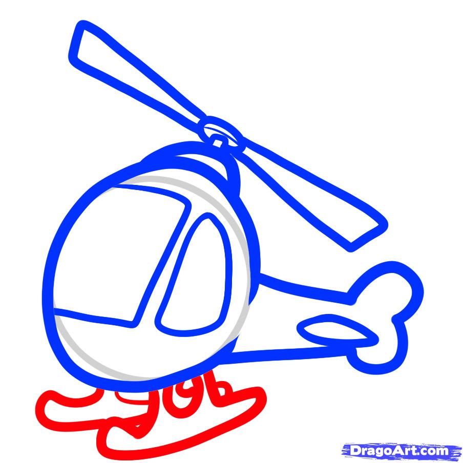 904x904 Step How To Draw A Helicopter For Kids - Helicopter Drawing For Kids