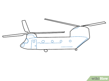 460x345 How To Draw A Helicopter - Helicopter Drawing Images