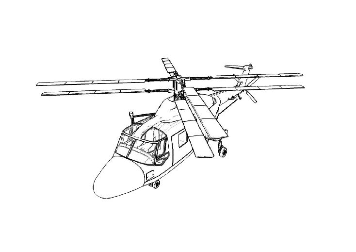 734x519 Sketch Of The Coaxial Compound Helicopter - Helicopter Drawing Images