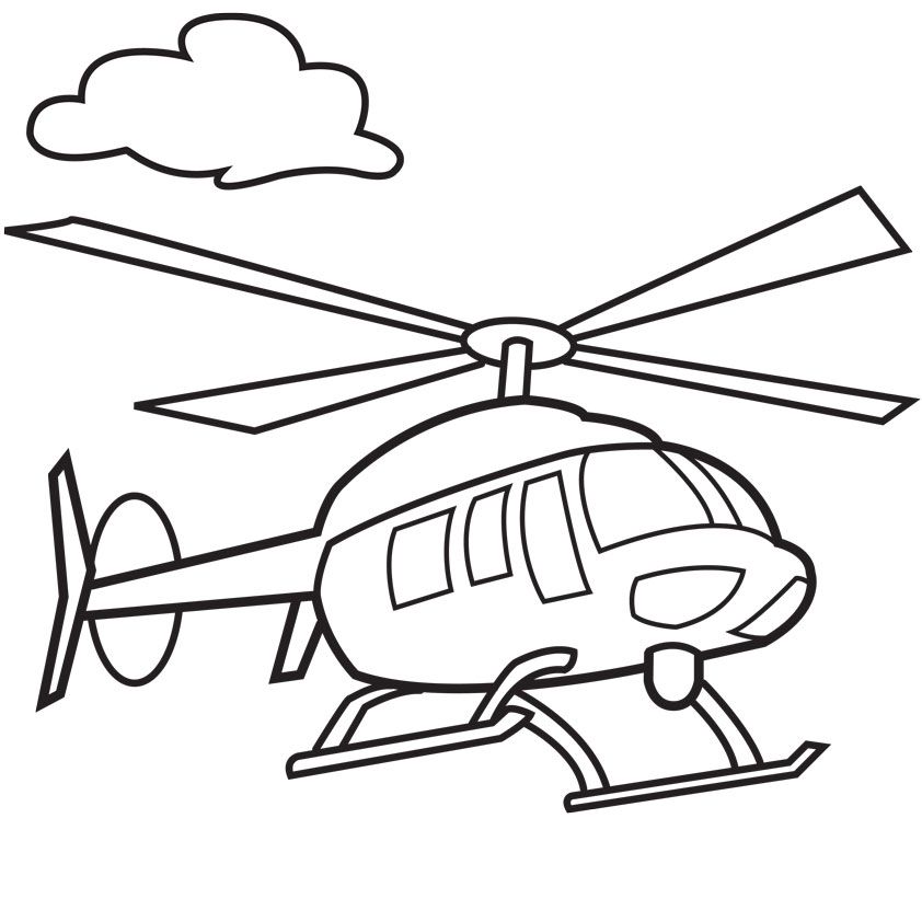 842x842 Helicopter Cartoon Drawing Wu - Helicopter Drawing Images