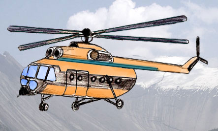 443x268 How To Draw A Helicopter - Helicopter Drawing Pictures