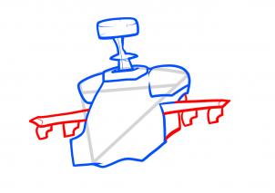 302x213 how to draw an apache, apache helicopter, step - Helicopter Drawing Pictures