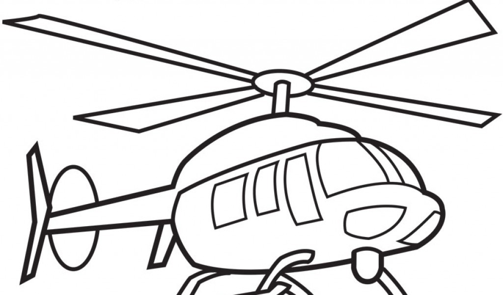 1024x600 Helicopter Black And White Clipart Great Free Clipart - Helicopter Line Drawing