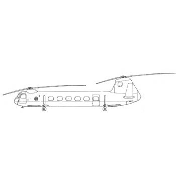 350x350 Belverdere Helicopter Line Drawing - Helicopter Line Drawing