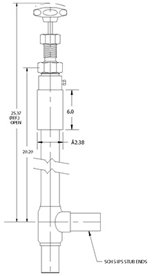 220x400 liquid helium valve model - Helium Drawing