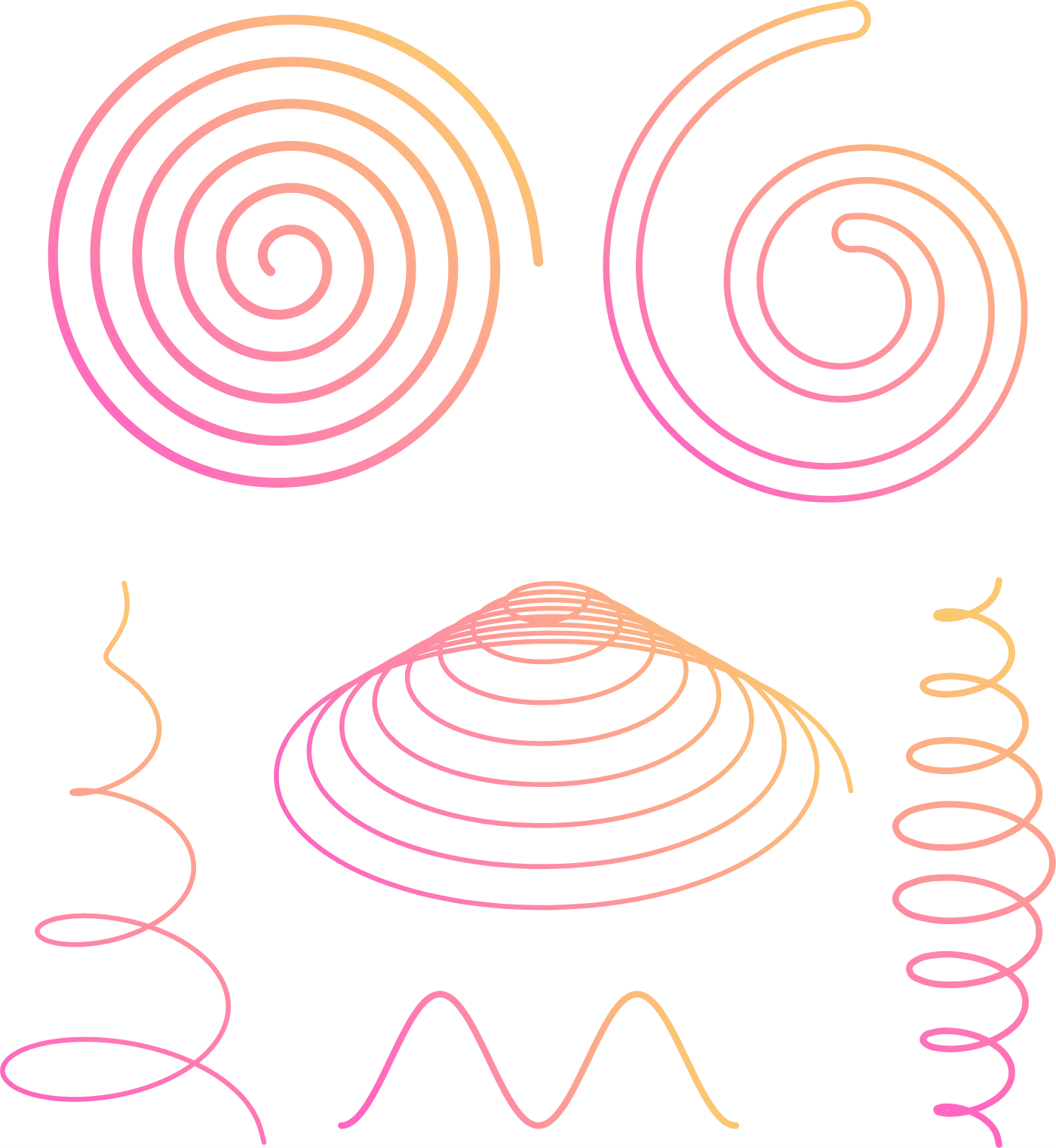 1400x1523 You Can Now Easily Draw Beautiful Spiral And Helix Shapes In Sketch - Helix Drawing