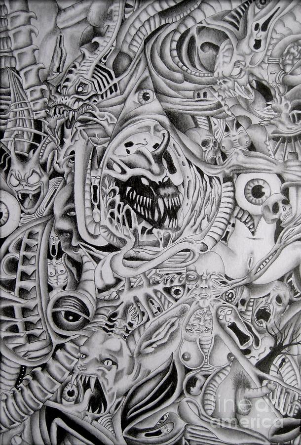 610x900 Hell Drawing - Hell Drawing