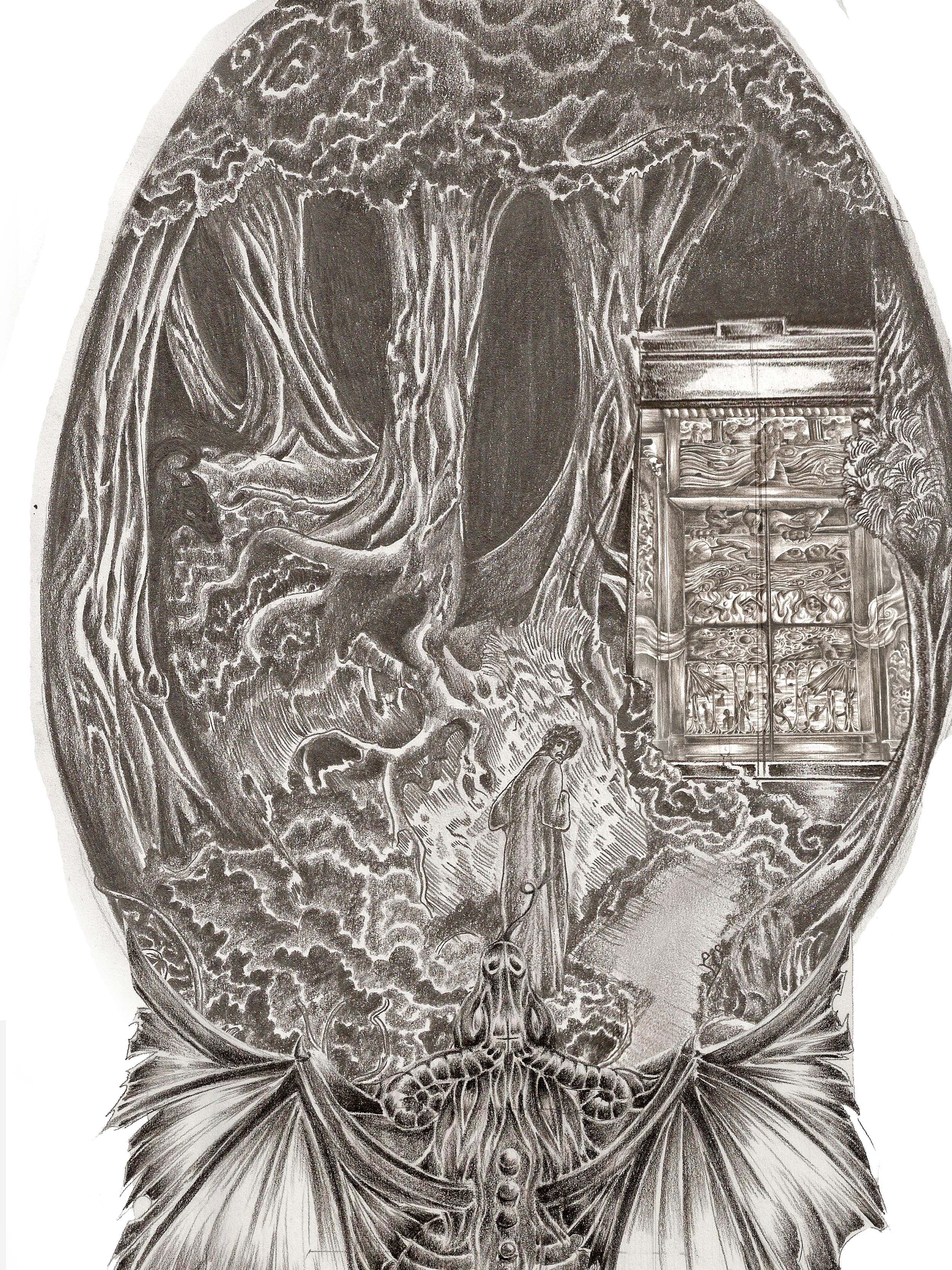 2496x3328 custom drawing pencil dante's gate hells gate levels of hell - Hell Drawing