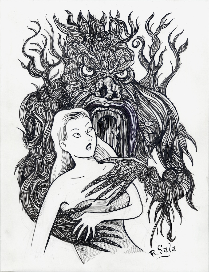 889x1152 from hell it came - Hell Drawing