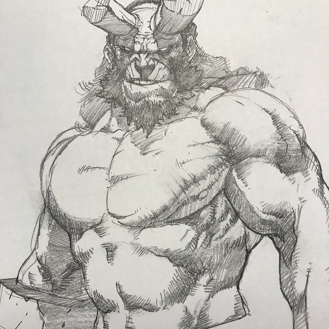 1080x1080 did this piece for a new friend - Hellboy Drawing