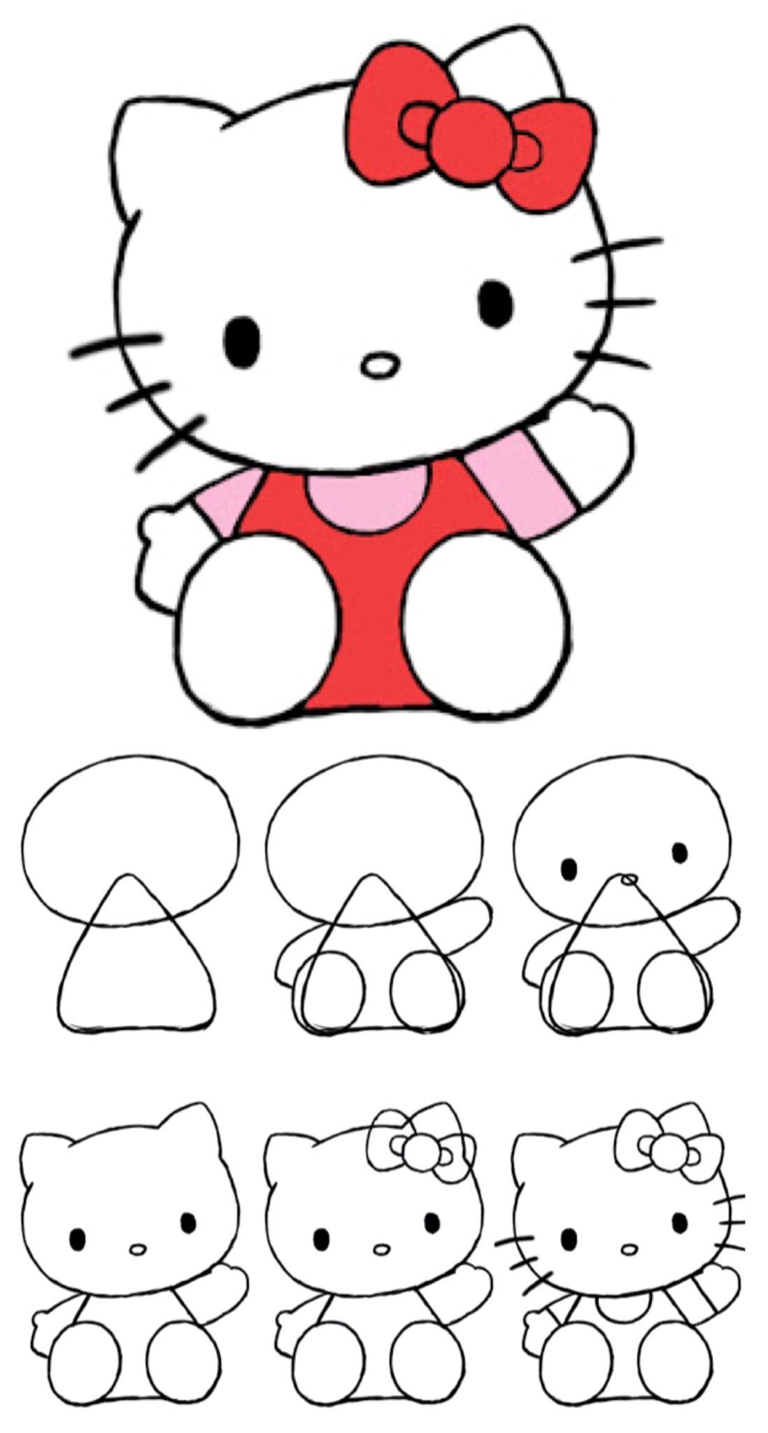 1098x2048 how to draw hello kitty doodles drawings, hello kitty drawing - Hello Drawing