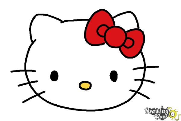 600x400 How To Draw Hello Kitty Step - Hello Drawing