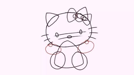 550x309 Easy Ways To Draw Hello Kitty Step - Hello Drawing